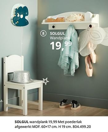 Promoties Solgul wandplank - Huismerk - Ikea - Geldig van 20/08/2020 tot 15/08/2021 bij Ikea