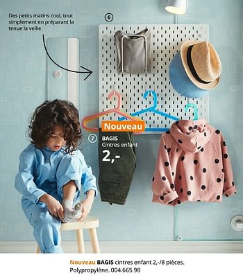 Promotions Bagis cintres enfant - Produit maison - Ikea - Valide de 20/08/2020 à 15/08/2021 chez Ikea