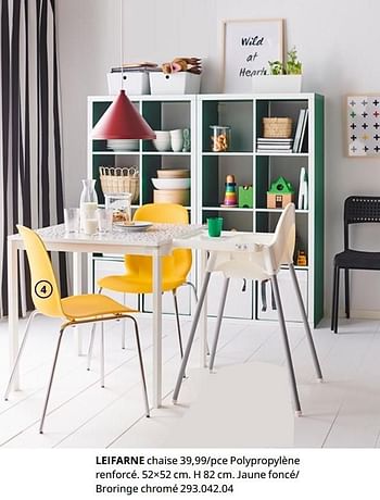 Promotions Leifarne chaise - Produit maison - Ikea - Valide de 20/08/2020 à 15/08/2021 chez Ikea