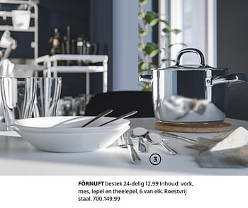 Promoties Förnuft bestek - Huismerk - Ikea - Geldig van 20/08/2020 tot 15/08/2021 bij Ikea