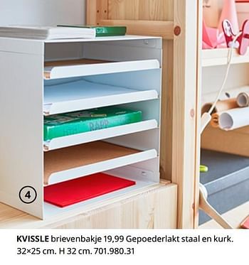 Promotions Kvissle brievenbakje - Produit maison - Ikea - Valide de 20/08/2020 à 15/08/2021 chez Ikea