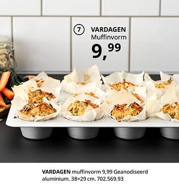 Promoties Vardagen muffinvorm - Huismerk - Ikea - Geldig van 20/08/2020 tot 15/08/2021 bij Ikea