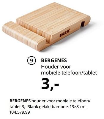 breed Verdienen aanvaardbaar Huismerk - Ikea Bergenes houder voor mobiele telefoon- tablet - Promotie  bij Ikea
