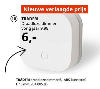 Promoties Trådfri draadloze dimmer - Huismerk - Ikea - Geldig van 20/08/2020 tot 15/08/2021 bij Ikea