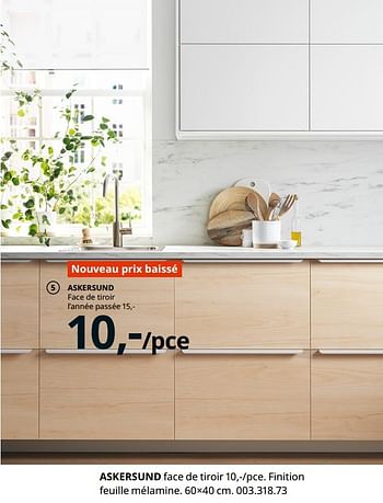 Promoties Askersund face de tiroir - Huismerk - Ikea - Geldig van 20/08/2020 tot 15/08/2021 bij Ikea