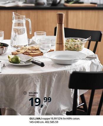Promoties Gullmaj nappe - Huismerk - Ikea - Geldig van 20/08/2020 tot 15/08/2021 bij Ikea