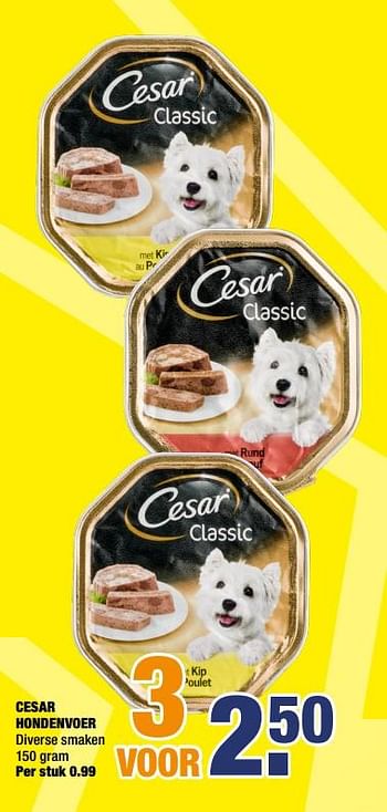 Promoties Cesar hondenvoer - Cesar - Geldig van 07/09/2020 tot 20/09/2020 bij Big Bazar