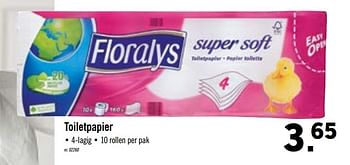 Promoties Toiletpapier - Floralys - Geldig van 14/09/2020 tot 19/09/2020 bij Lidl