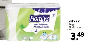 Promoties Toiletpapier - Floralys - Geldig van 14/09/2020 tot 19/09/2020 bij Lidl