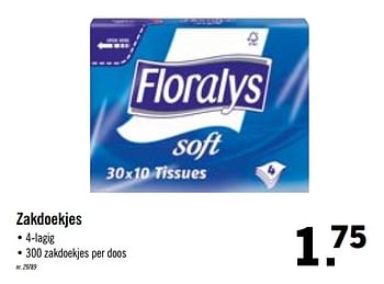 Promoties Zakdoekjes - Floralys - Geldig van 14/09/2020 tot 19/09/2020 bij Lidl