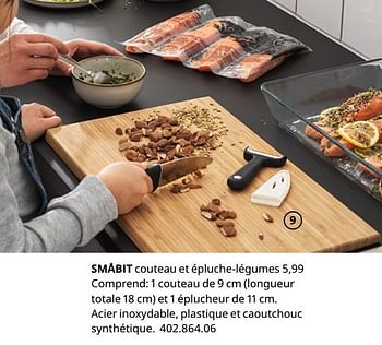 Promotions Småbit couteau et épluche-légumes - Produit maison - Ikea - Valide de 20/08/2020 à 15/08/2021 chez Ikea