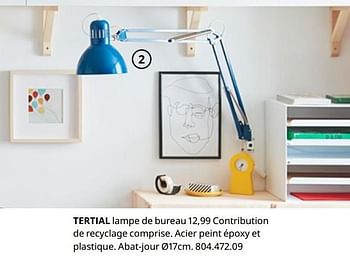 Promoties Tertial lampe de bureau - Huismerk - Ikea - Geldig van 20/08/2020 tot 15/08/2021 bij Ikea