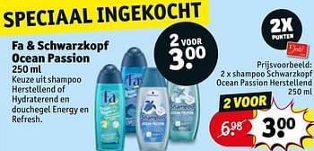 Promoties Shampoo schwarzkopf ocean passion herstellend - Schwarzkopf - Geldig van 08/09/2020 tot 20/09/2020 bij Kruidvat