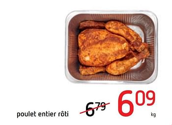 Promotions Poulet entier rôti - Produit Maison - Spar Retail - Valide de 10/09/2020 à 23/09/2020 chez Spar (Colruytgroup)