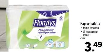Promoties Papier-toilette - Floralys - Geldig van 14/09/2020 tot 19/09/2020 bij Lidl