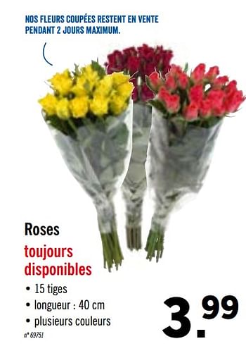 Promoties Roses - Huismerk - Lidl - Geldig van 14/09/2020 tot 19/09/2020 bij Lidl