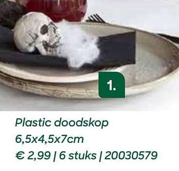 Promoties Plastic doodskop - Huismerk - Ava - Geldig van 08/09/2020 tot 15/11/2020 bij Ava