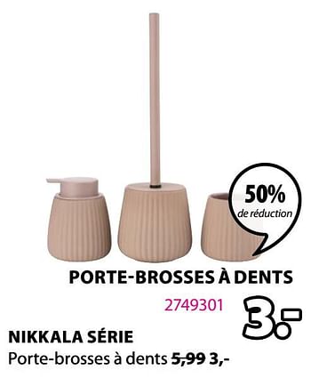 Promotions Nikkala porte-brosses à dents - Produit Maison - Jysk - Valide de 31/08/2020 à 13/09/2020 chez Jysk