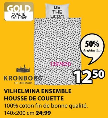Promotions Vilhelmina ensemble housse de couette - Kronborg - Valide de 31/08/2020 à 13/09/2020 chez Jysk