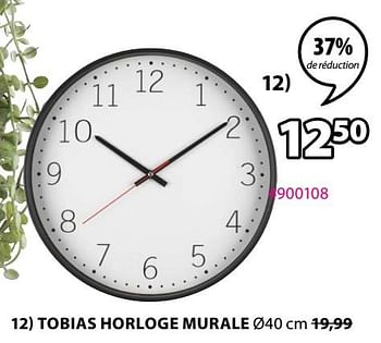 Promoties Tobias horloge murale - Huismerk - Jysk - Geldig van 31/08/2020 tot 13/09/2020 bij Jysk