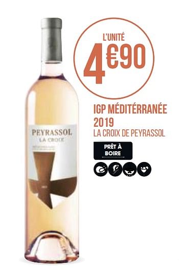 Promotions Igp méditérranée 2019 - Vins rosé - Valide de 31/08/2020 à 13/09/2020 chez Géant Casino