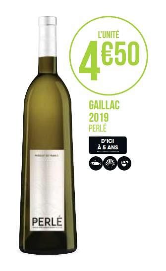 Promotions Gaillac 2019 - Vins blancs - Valide de 31/08/2020 à 13/09/2020 chez Géant Casino