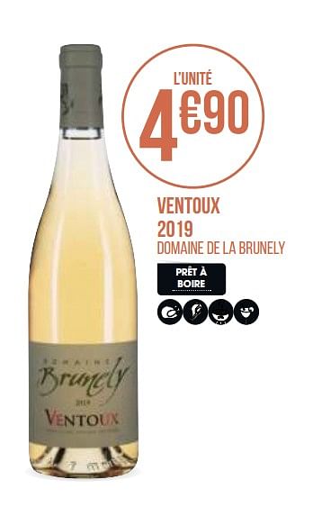 Promoties Ventoux 2019 - Rosé wijnen - Geldig van 31/08/2020 tot 13/09/2020 bij Géant Casino