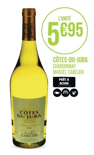 Promotions Côtes-du-jura - Vins blancs - Valide de 31/08/2020 à 13/09/2020 chez Géant Casino