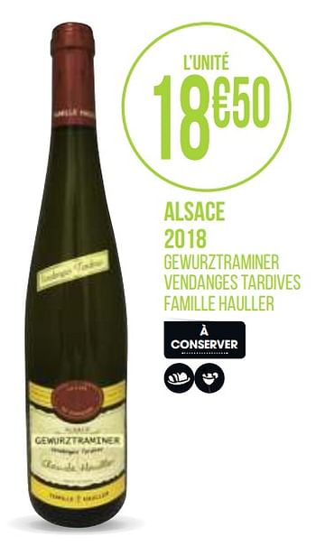 Promoties Alsace 2018 - Rode wijnen - Geldig van 31/08/2020 tot 13/09/2020 bij Géant Casino