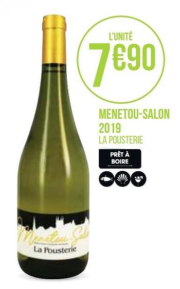 Promotions Menetou-salon 2019 - Vins blancs - Valide de 31/08/2020 à 13/09/2020 chez Géant Casino