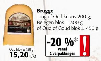 Promotions Brugge jong of oud kubus belegen blok of oud of goud blok - Brugge - Valide de 09/09/2020 à 22/09/2020 chez Colruyt