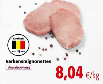 Promoties Varkensmignonettes - Huismerk - Colruyt - Geldig van 09/09/2020 tot 22/09/2020 bij Colruyt