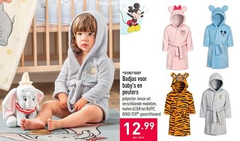 Promoties Badjas voor baby`s en peuters - Disney Baby - Geldig van 16/09/2020 tot 25/09/2020 bij Aldi