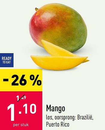 Promotions Mango - Produit maison - Aldi - Valide de 14/09/2020 à 25/09/2020 chez Aldi