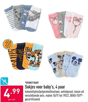 Promoties Sokjes voor baby`s - Disney Baby - Geldig van 16/09/2020 tot 25/09/2020 bij Aldi