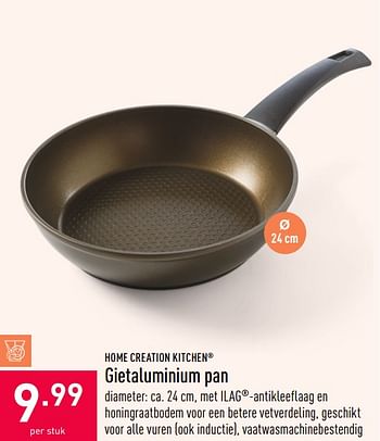 Promoties Gietaluminium pan - Home Creation Kitchen - Geldig van 16/09/2020 tot 25/09/2020 bij Aldi