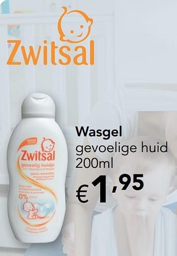 Promotions Wasgel gevoelige huid - Zwitsal - Valide de 07/09/2020 à 03/10/2020 chez Happyland