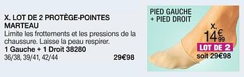 Promotions Lot de 2 protège-pointes marteau - Epitact - Valide de 02/09/2020 à 16/12/2020 chez Damart