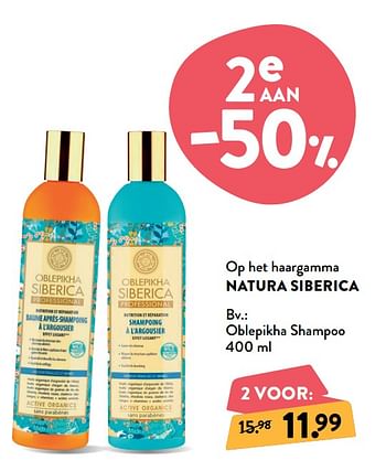 Promotions Oblepikha shampoo - Natura Siberica - Valide de 09/09/2020 à 22/09/2020 chez DI