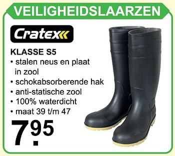 Induceren Arrangement Dalset Cratex Veiligheidslaarzen - Promotie bij Van Cranenbroek