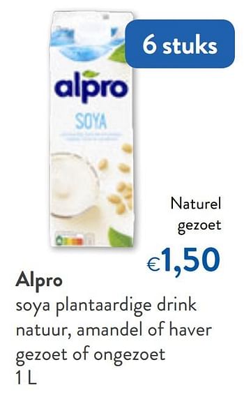 Promoties Alpro naturel gezoet - Alpro - Geldig van 09/09/2020 tot 22/09/2020 bij OKay