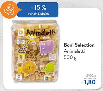 Promoties Boni selection animaletti - Boni - Geldig van 09/09/2020 tot 22/09/2020 bij OKay