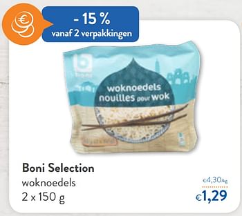 Promoties Boni selection woknoedels - Boni - Geldig van 09/09/2020 tot 22/09/2020 bij OKay
