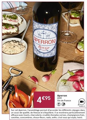 Promotions Aperron 2019 vin de france - Vins rouges - Valide de 18/09/2020 à 04/10/2020 chez MonoPrix