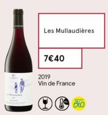 Promotions Les mullaudières - Vins rouges - Valide de 18/09/2020 à 04/10/2020 chez MonoPrix
