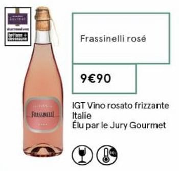 Promotions Frassinelli rosé - Vins rosé - Valide de 18/09/2020 à 04/10/2020 chez MonoPrix