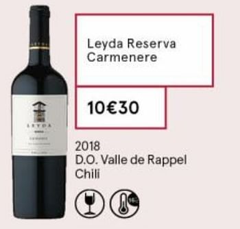 Promoties Leyda reserva carmenere - Rode wijnen - Geldig van 18/09/2020 tot 04/10/2020 bij MonoPrix