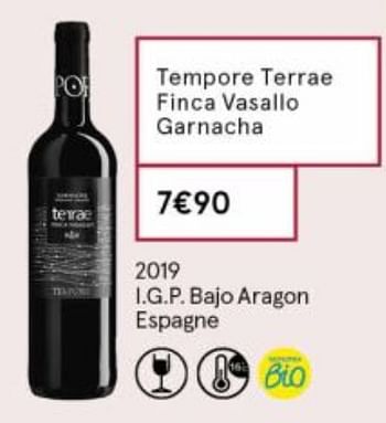 Promoties Tempore terrae finca vasallo garnacha - Rode wijnen - Geldig van 18/09/2020 tot 04/10/2020 bij MonoPrix