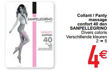 Promotions Collant - panty massage confort 40 den sanpellegrino - Sanpellegrino - Valide de 15/09/2020 à 28/09/2020 chez Cora