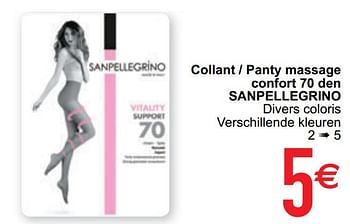 Promoties Collant - panty massage confort 70 den sanpellegrino - Sanpellegrino - Geldig van 15/09/2020 tot 28/09/2020 bij Cora